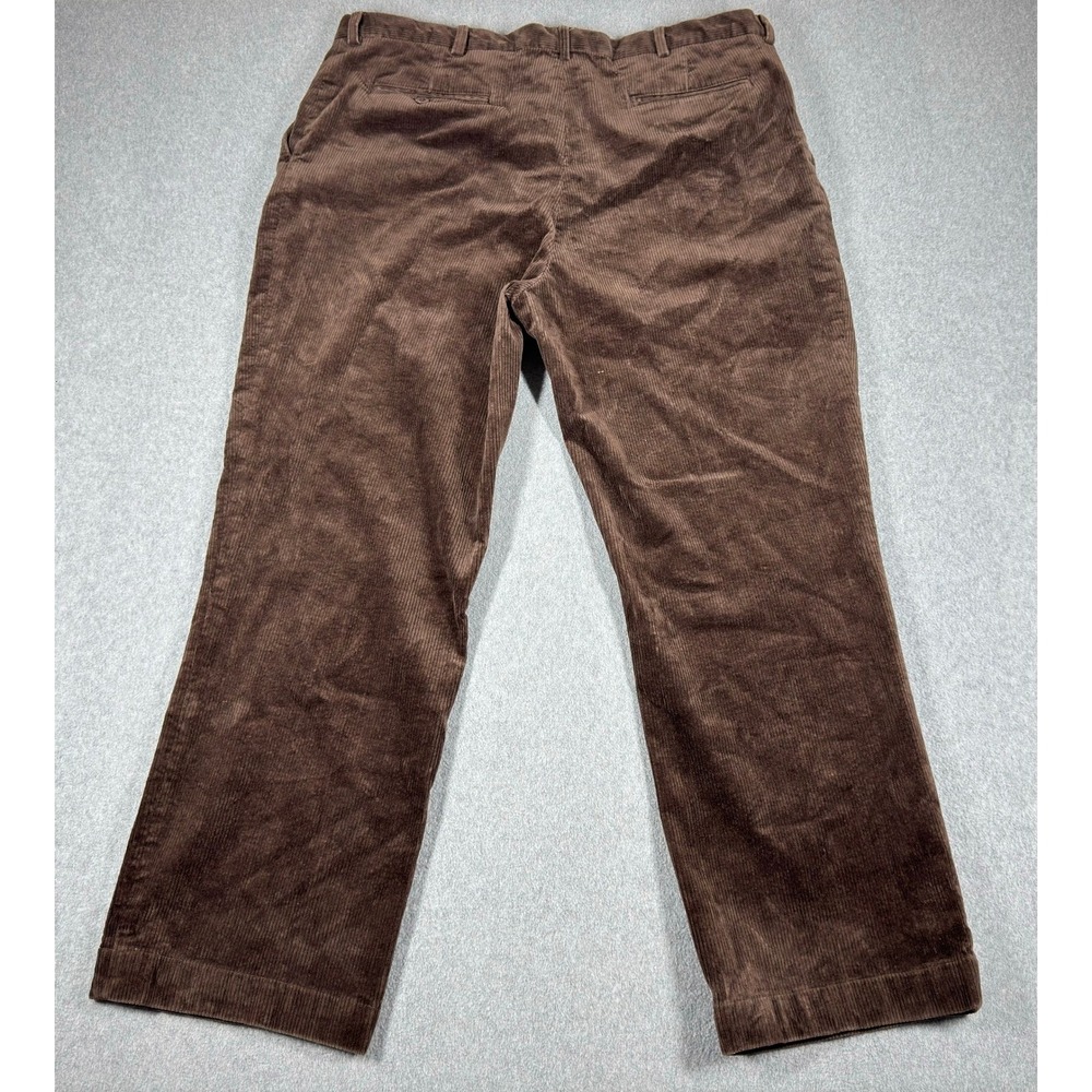 POLO GOLF Ralph Lauren Pants Men 40x30 Corduroy Pleated Brown Preppy Vintage